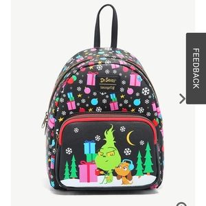 NWT Loungefly How The Grinch Stole Christmas! Mini Backpack